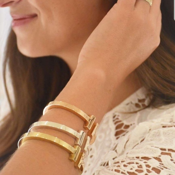 T Cuff Bracelet Bangle - Picture 3 of 4
